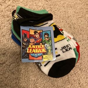 NWT DC Comics Justice League Socks 5 Pairs! Little boys Small (6-10.5)